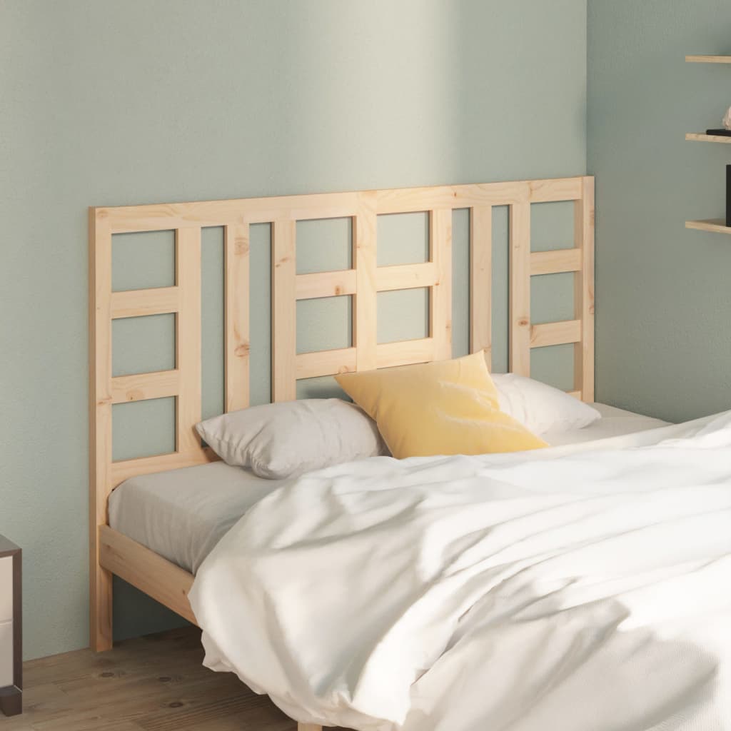 vidaXL Bed Headboard 146x4x100 cm Solid Wood Pine