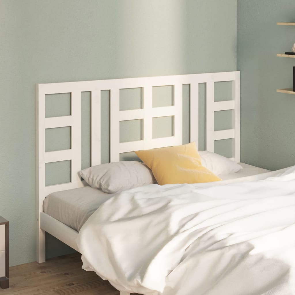 vidaXL Bed Headboard White 166x4x100 cm Solid Wood Pine