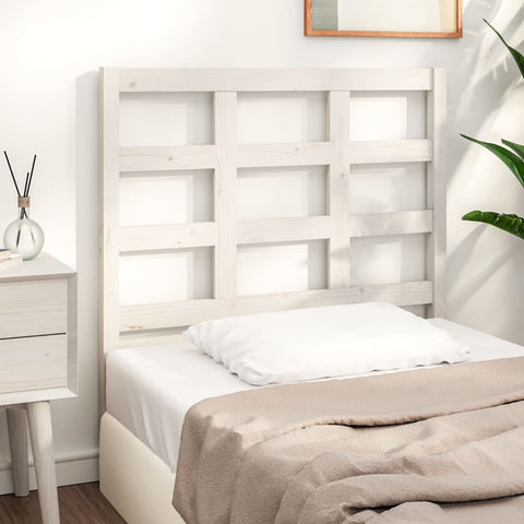 vidaXL Bed Headboard White 95.5x4x100 cm Solid Wood Pine