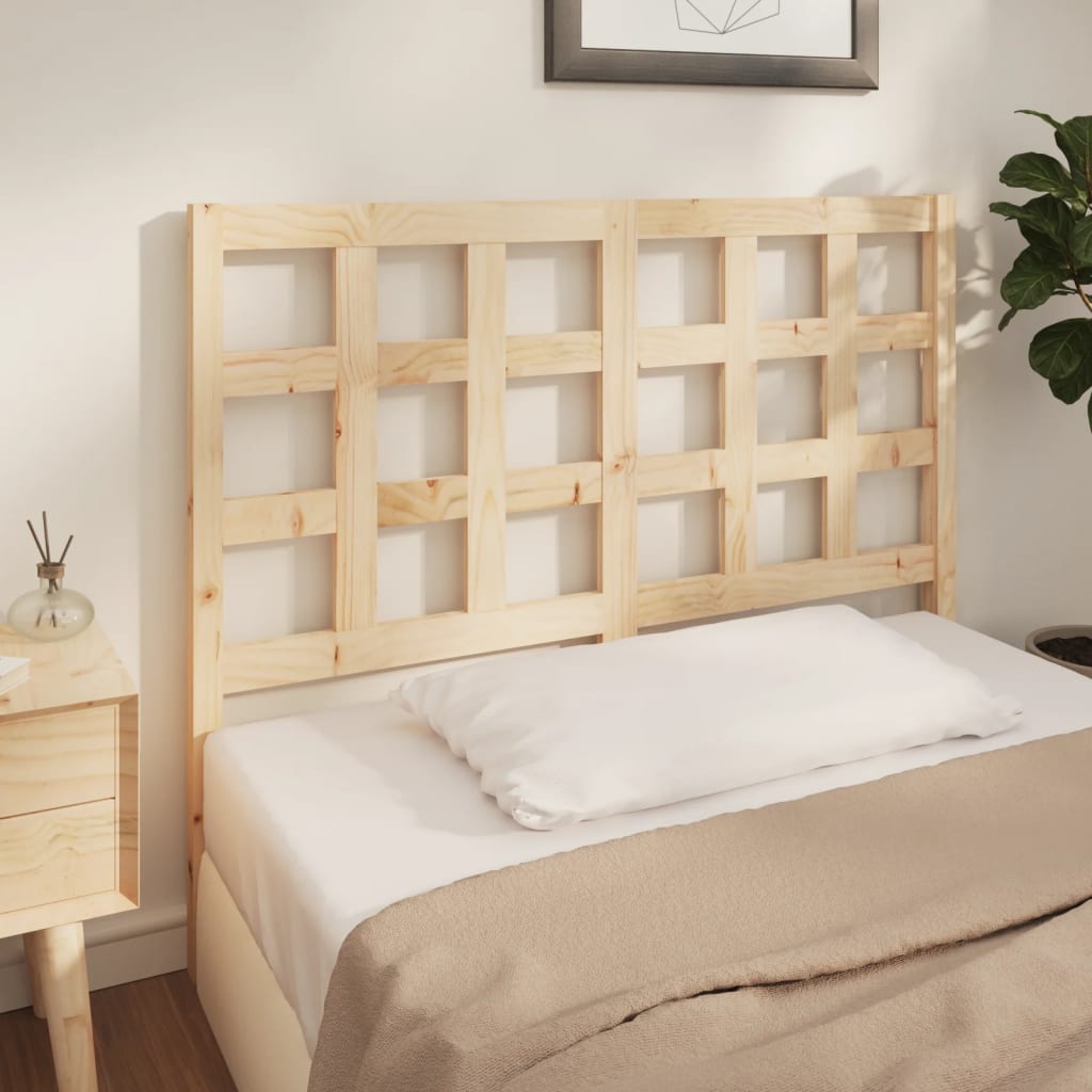 vidaXL Bed Headboard 125.5x4x100 cm Solid Wood Pine