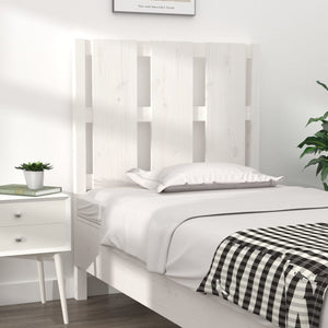 vidaXL Bed Headboard White 80.5x4x100 cm Solid Wood Pine