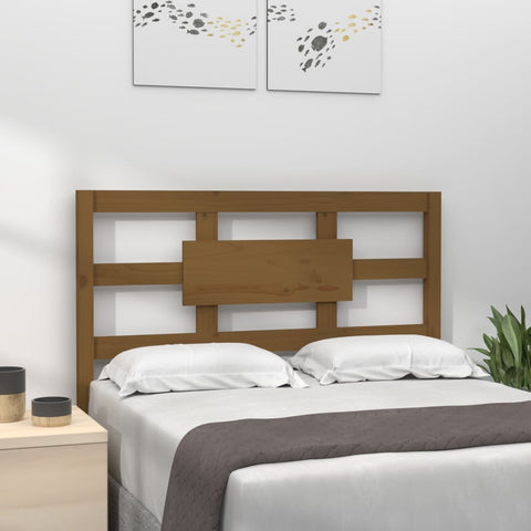 vidaXL Bed Headboard Honey Brown 95.5x4x100 cm Solid Wood Pine