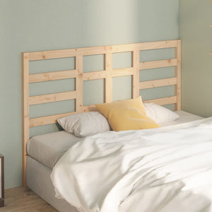 vidaXL Bed Headboard 126x4x104 cm Solid Wood Pine