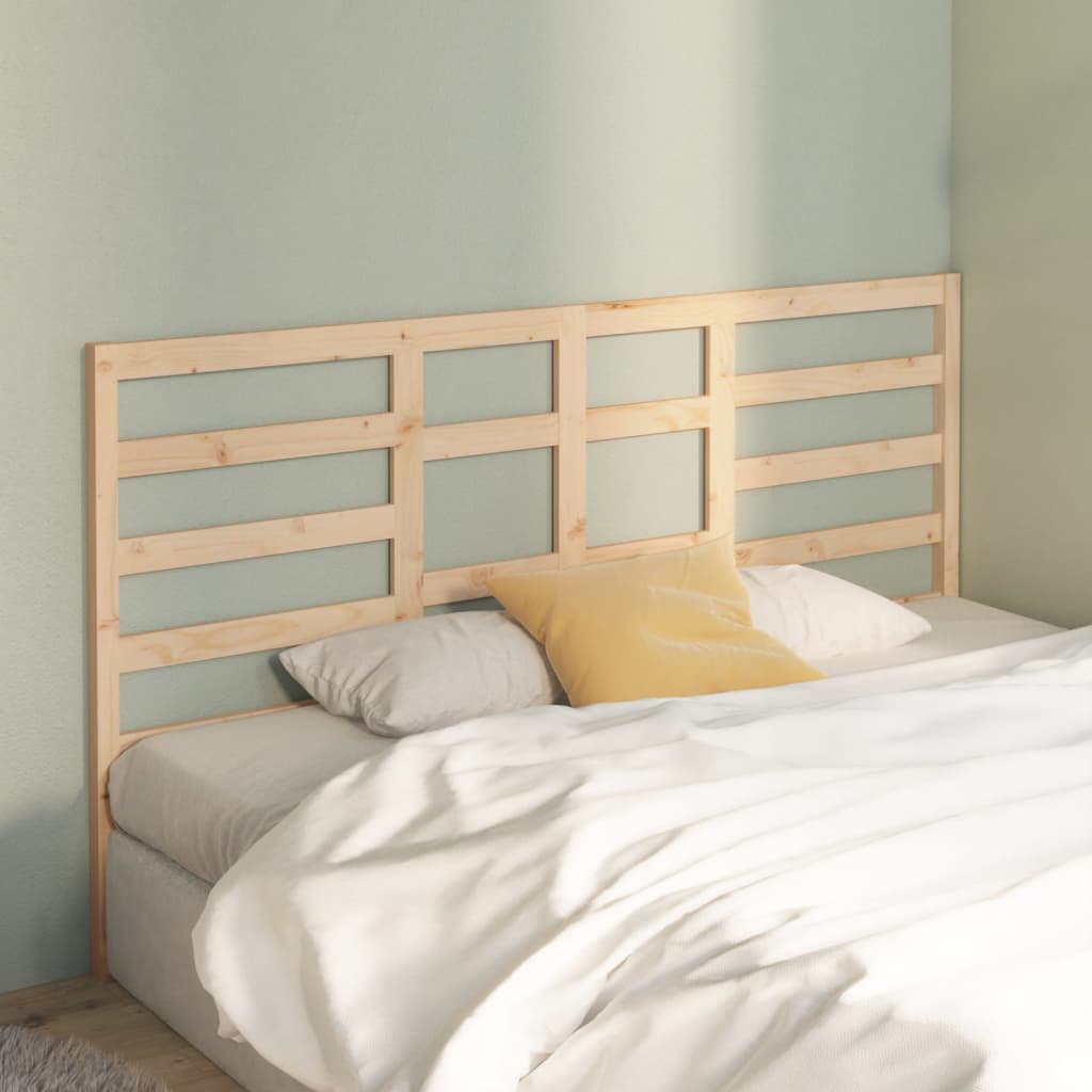 vidaXL Bed Headboard 206x4x104 cm Solid Wood Pine