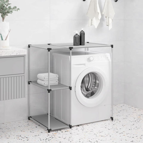 vidaXL Storage Rack over Washing Machine Grey 87x55x90.5 cm Iron