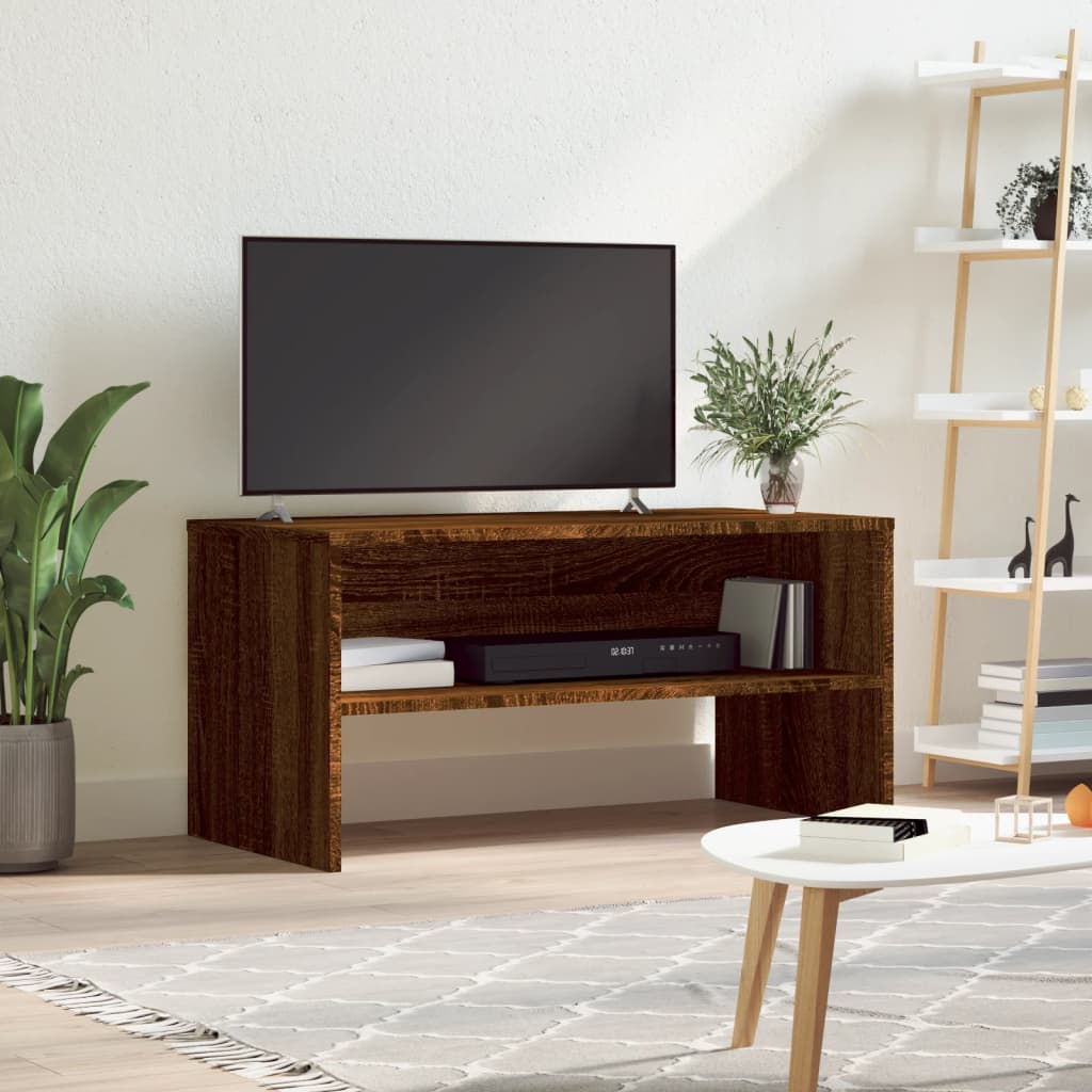 vidaXL TV Cabinet Brown Oak 80x40x40 cm Engineered Wood