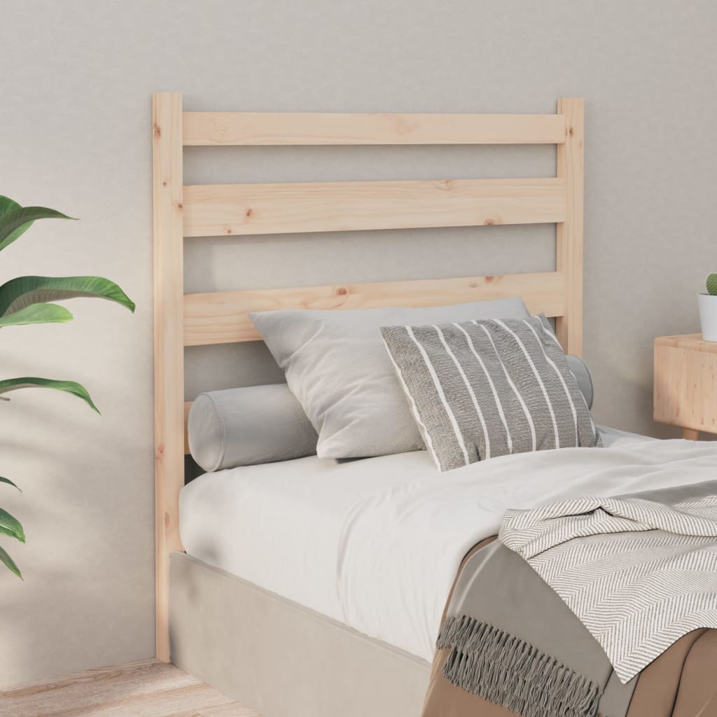 vidaXL Bed Headboard 106x4x100 cm Solid Wood Pine