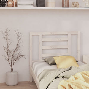 vidaXL Bed Headboard White 106x4x100 cm Solid Wood Pine