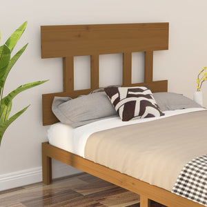 vidaXL Bed Headboard Honey Brown 103.5x3x81 cm Solid Wood Pine