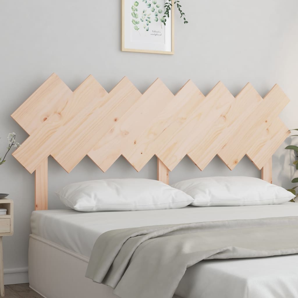 vidaXL Bed Headboard 159.5x3x80.5 cm Solid Wood Pine