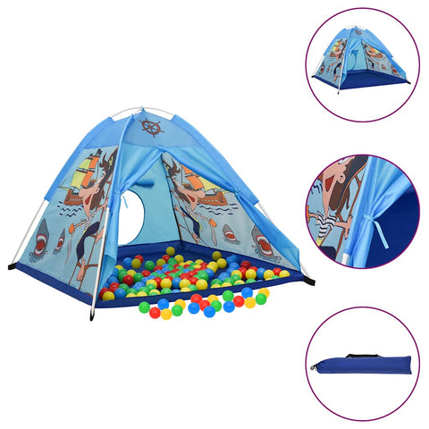 vidaXL Children Play Tent Blue 120x120x90 cm