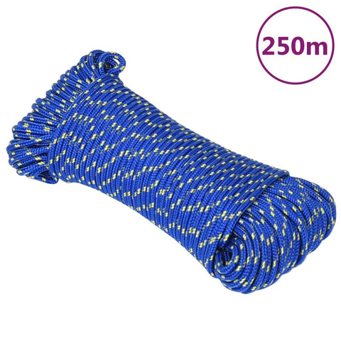 vidaXL Boat Rope Blue 4 mm 250 m Polypropylene