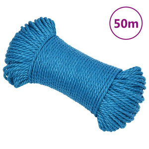 vidaXL Work Rope Blue 8 mm 50 m Polypropylene