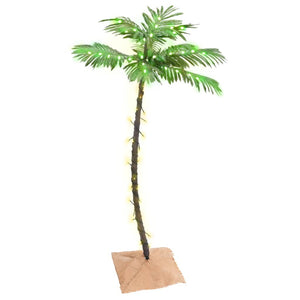 vidaXL LED Palm Tree Warm White 72 LEDs 120 cm