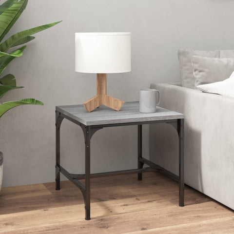 vidaXL Coffee Table Grey Sonoma 50x50x35 cm Engineered Wood