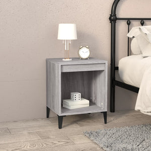 vidaXL Bedside Cabinet Grey Sonoma 40x35x50 cm