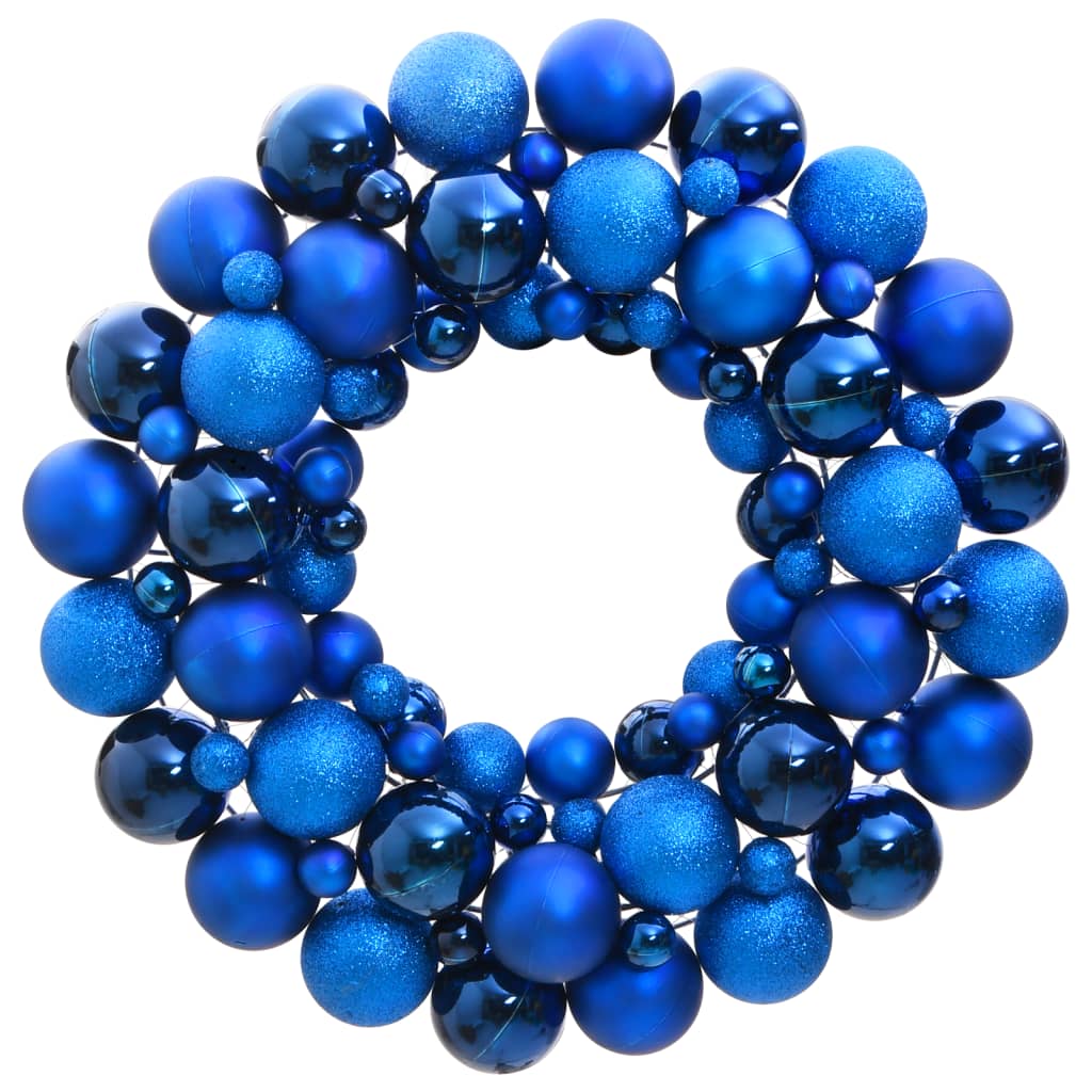 vidaXL Christmas Wreath Blue 45 cm Polystyrene