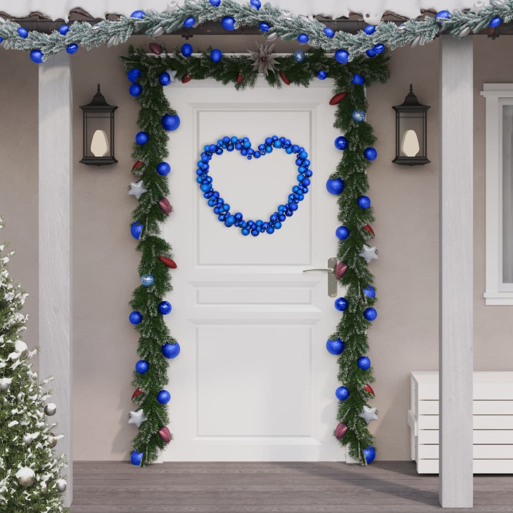 vidaXL Christmas Balls Garland Blue 175 cm Polystyrene