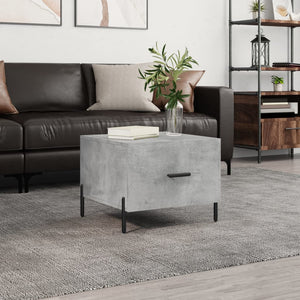 vidaXL Coffee Table Concrete Grey 50x50x40 cm Engineered Wood