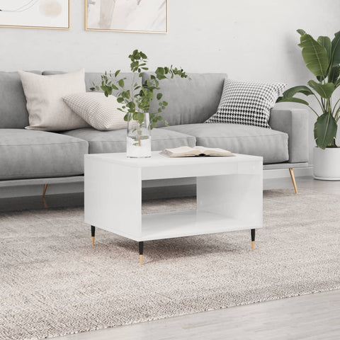 vidaXL Coffee Table White 60x50x40 cm Engineered Wood