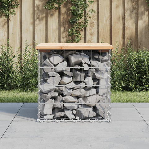 vidaXL Garden Bench Gabion Design 43x44x42 cm Solid Wood Pine