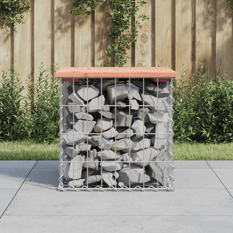 vidaXL Garden Bench Gabion Design 43x44x42 cm Solid Wood Douglas