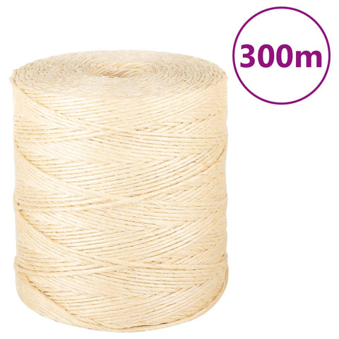 vidaXL Rope 100% Sisal 2 mm 300 m