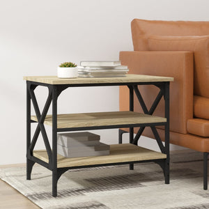 vidaXL Side Table Sonoma Oak 55x38x45 cm Engineered Wood