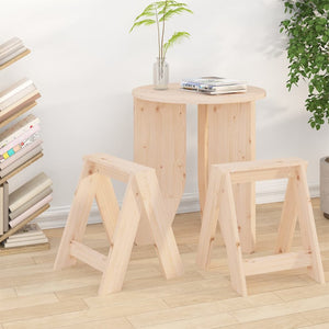 vidaXL Stools 2 pcs 40x40x45 cm Solid Wood Pine