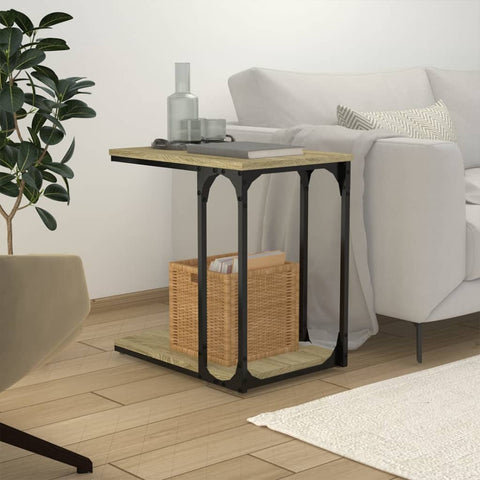 vidaXL Side Table Sonoma Oak 50x35x52 cm Engineered Wood