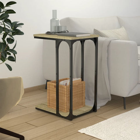 vidaXL Side Table Sonoma Oak 40x30x60 cm Engineered Wood