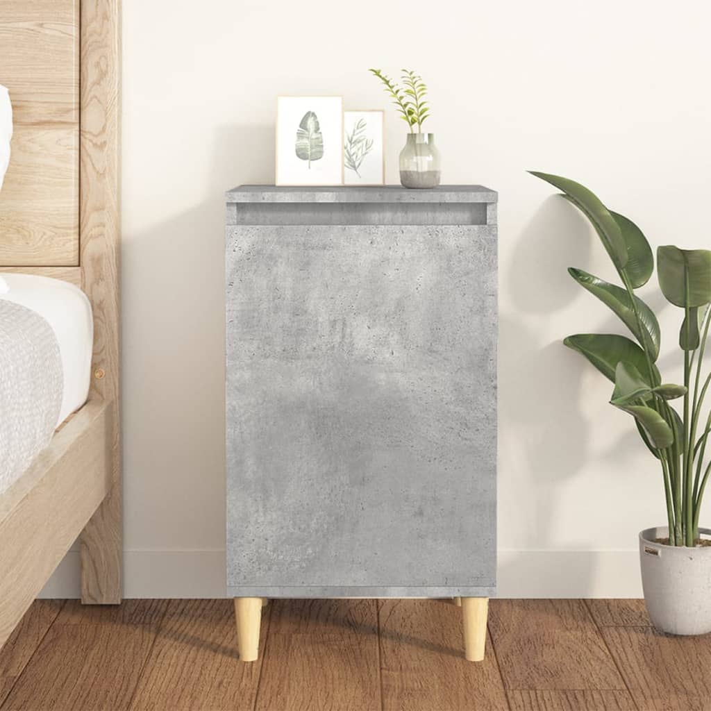 vidaXL Bedside Cabinet Concrete Grey 40x35x70 cm Engineered Wood