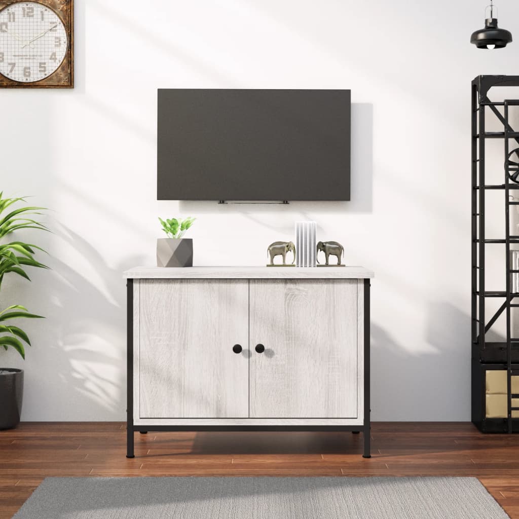 vidaXL TV Cabinet with Doors Grey Sonoma 60x35x45 cm Engineered Wood