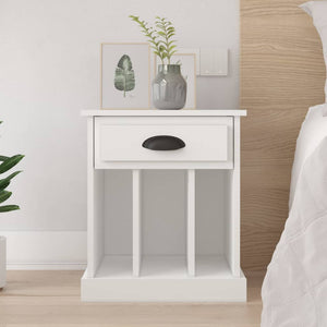 vidaXL Bedside Cabinet White 43x36x50 cm