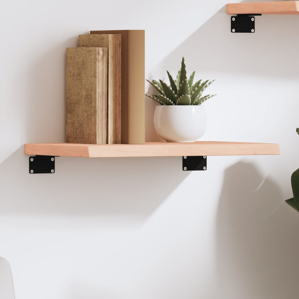 vidaXL Wall Shelf 40x30x2 cm Untreated Solid Wood Oak