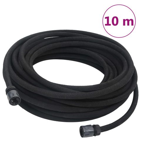 vidaXL Garden Soaker Hose Black 0.6" 10 m Rubber