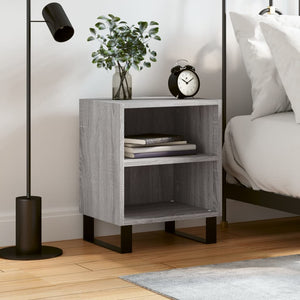 vidaXL Bedside Cabinet Grey Sonoma 40x30x50 cm Engineered Wood