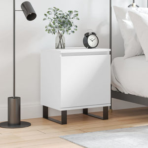 vidaXL Bedside Cabinet White 40x30x50 cm Engineered Wood