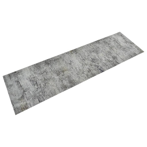 vidaXL Kitchen Rug Washable Beton 45x150 cm Velvet