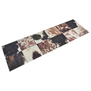 vidaXL Kitchen Rug Washable Animal Skin 60x180 cm Velvet