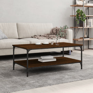 vidaXL Coffee Table Brown Oak 100x55x40 cm Engineered Wood