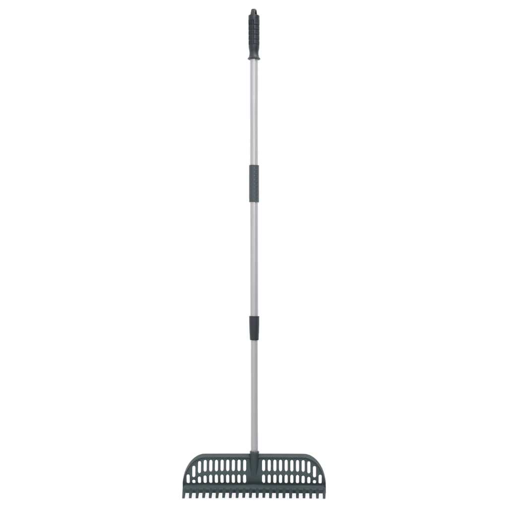 vidaXL Leaf Rake 2-in-1 Dark Green 157 cm PP