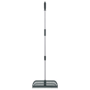 vidaXL Leaf Rake 2-in-1 Dark Green 157 cm PP