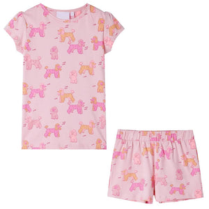 Kids' Pyjamas with Short Sleeves Light Pink 92