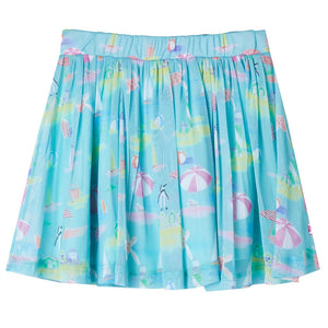 Kids' Pleated Skirt Light Aqua 128