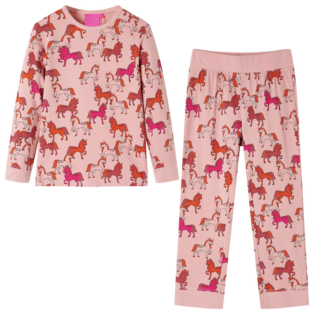 Kids' Pyjamas with Long Sleeves Light Pink 92