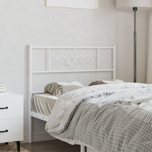 vidaXL Metal Headboard White 107 cm