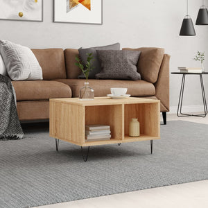 vidaXL Coffee Table Sonoma Oak 60x50x36.5 cm Engineered Wood