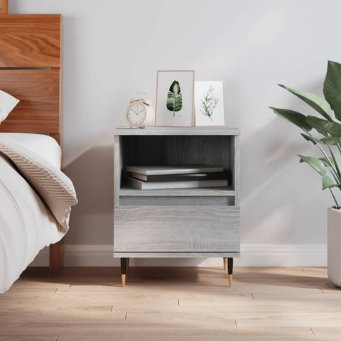 vidaXL Bedside Cabinet Grey Sonoma 40x35x50 cm Engineered Wood