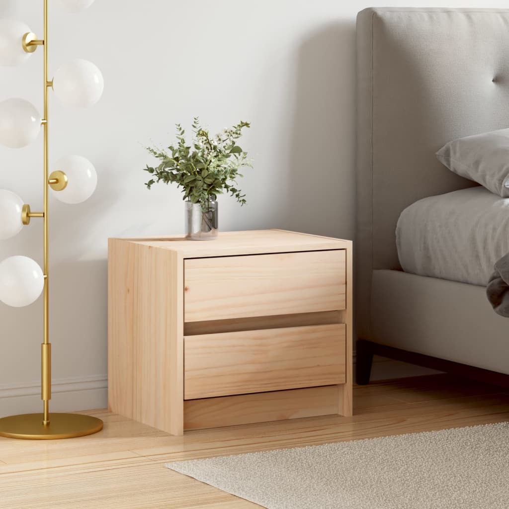 vidaXL Bedside Cabinet 40x31x35.5 cm Solid Wood Pine